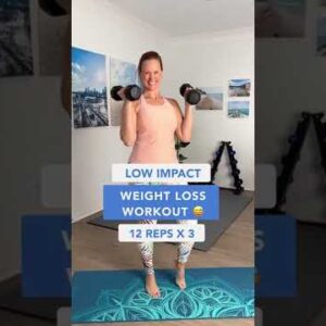 Low Impact Weight Loss Workout for Women Over 40 #shorts